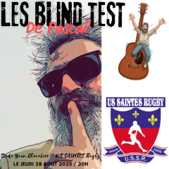 <!-- wp:paragraph -->
<p>Blind Test pour le club de Rugby Saintais</p>
<!-- /wp:paragraph -->